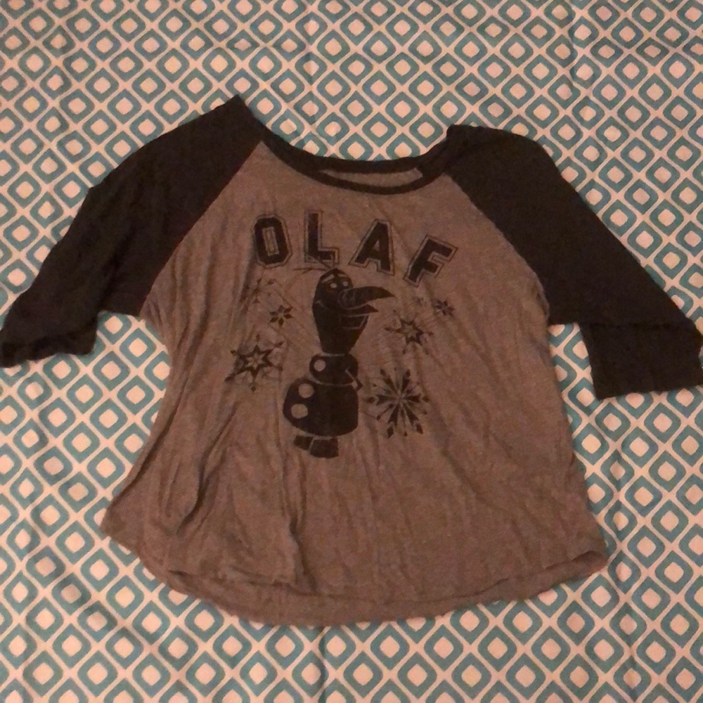 torrid frozen 2 olaf 3/4 sleeve tee